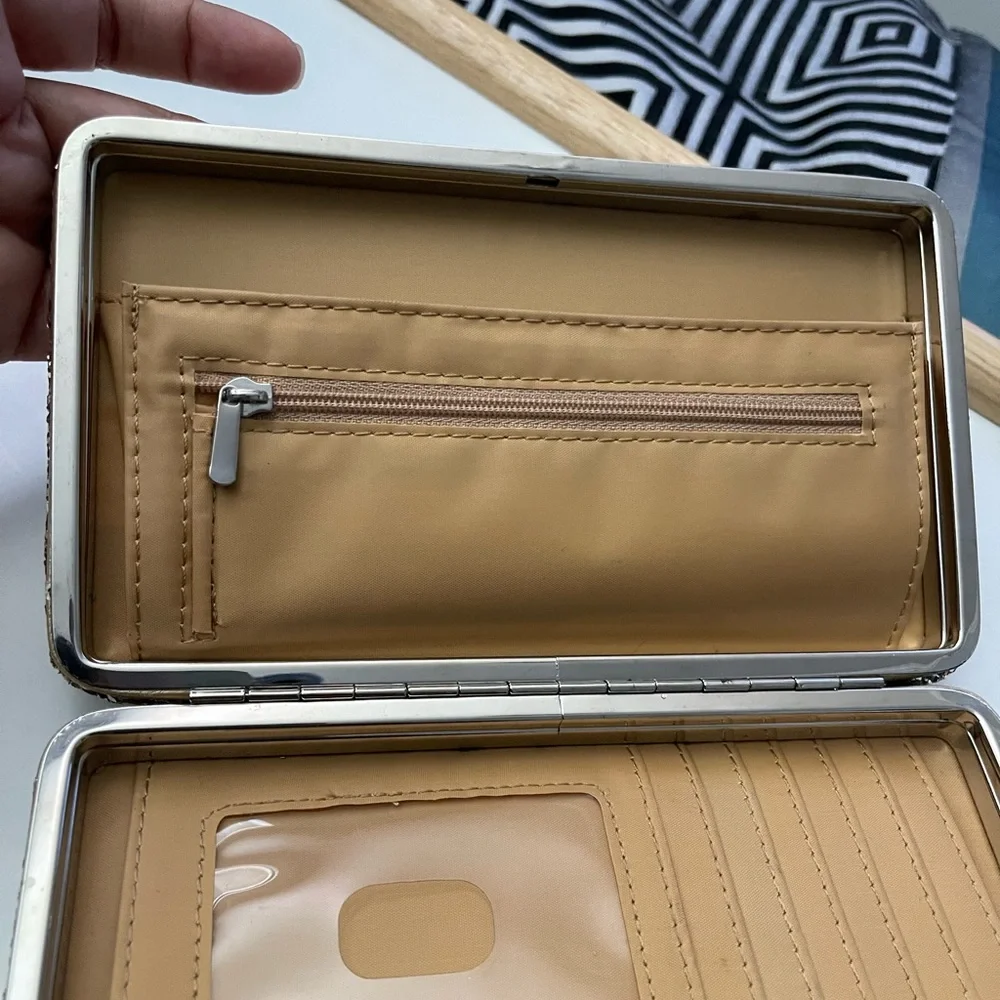 Gold glitter compact clutch, used a couple times for events.